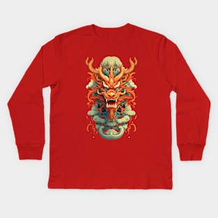 Year of the Dragon 2024 Zodiac Lunar Kids Long Sleeve T-Shirt